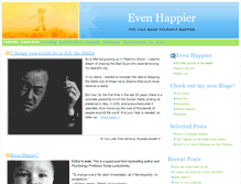 Tablet Screenshot of evenhappier.com